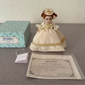 Madame Alexander Porcelain Ivory Victorian Lady 6” Doll